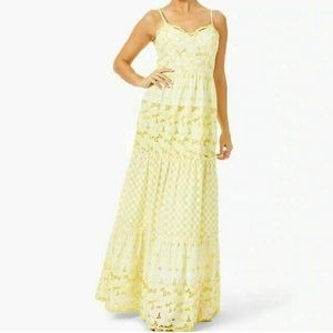 Never worn Lilly Pulitzer yellow eyelet dress.